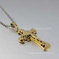 Gold jewelry main material 24k gold jesus cross pendant jewelry